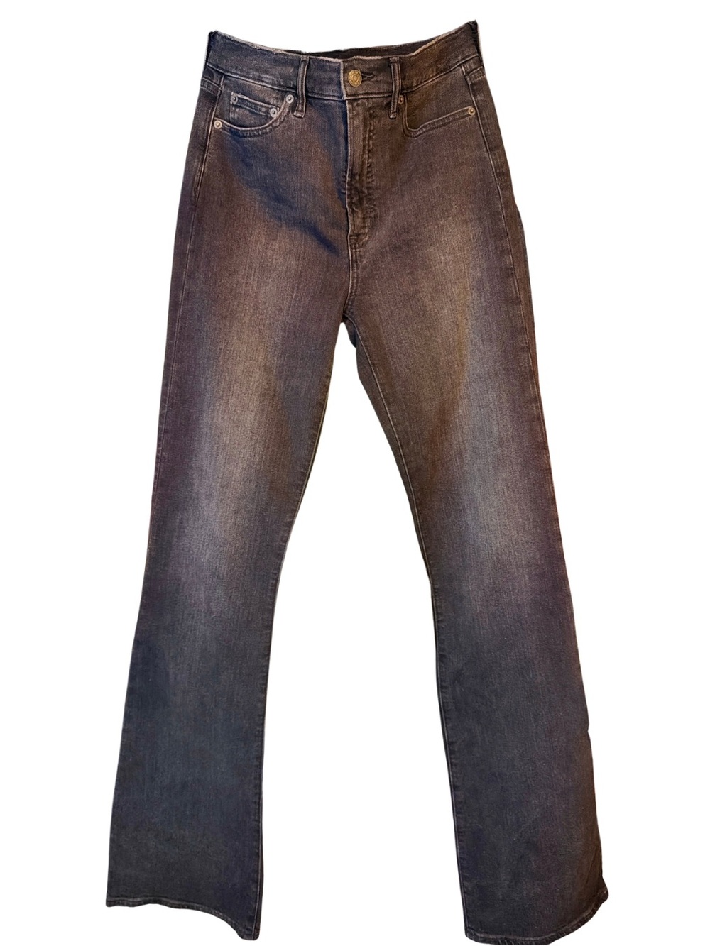 Gap High Rise Flare Jeans | Washed Black | Size 28 Tall | 36" Inseam Y2K